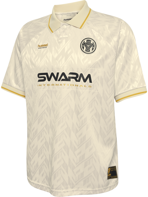 hmlLOOSE BAY SOCCER JERSEY S/S, BLANC DE BLANC, packshot