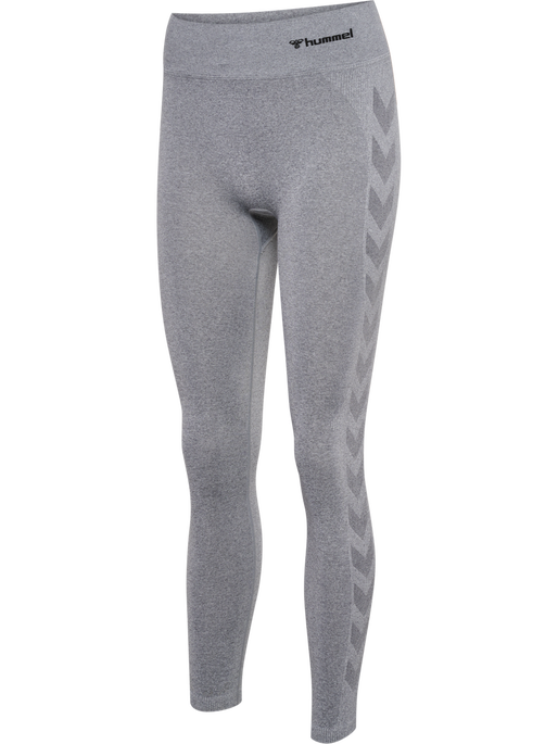 hmlCI SEAMLESS MW SCRUNCH TIGHT, GREY MELANGE, packshot