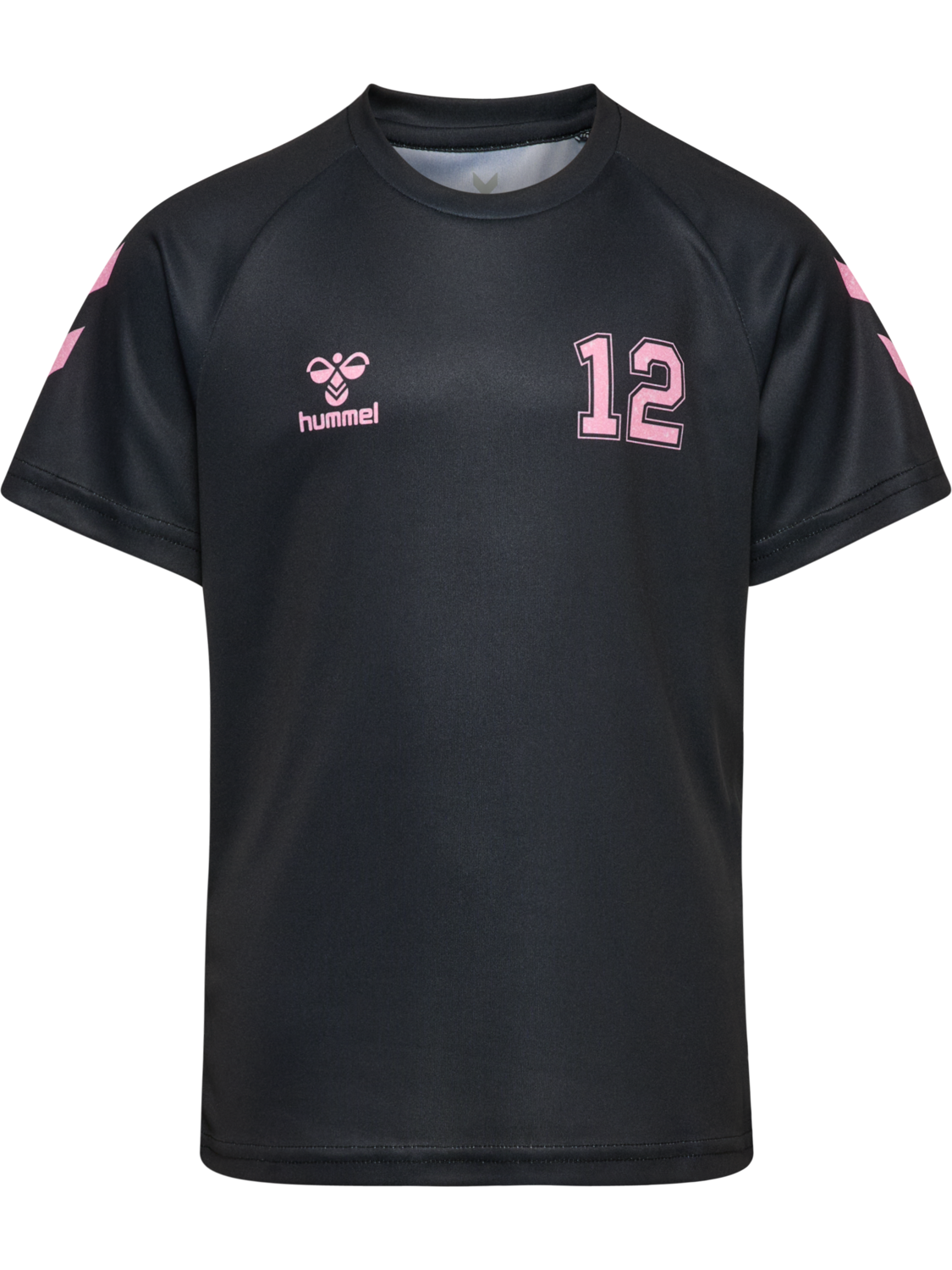 hmlSHIMMER T-SHIRT S/S, BLACK/BRIDAL ROSE, packshot