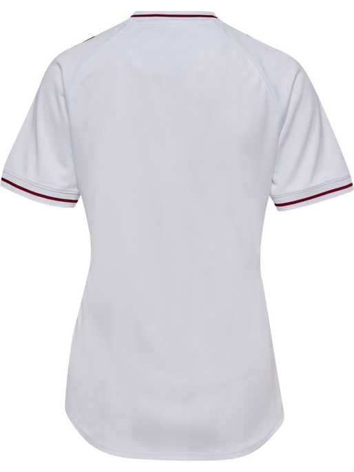 DBU WOMAN 25 AWAY JERSEY S/S, WHITE, packshot