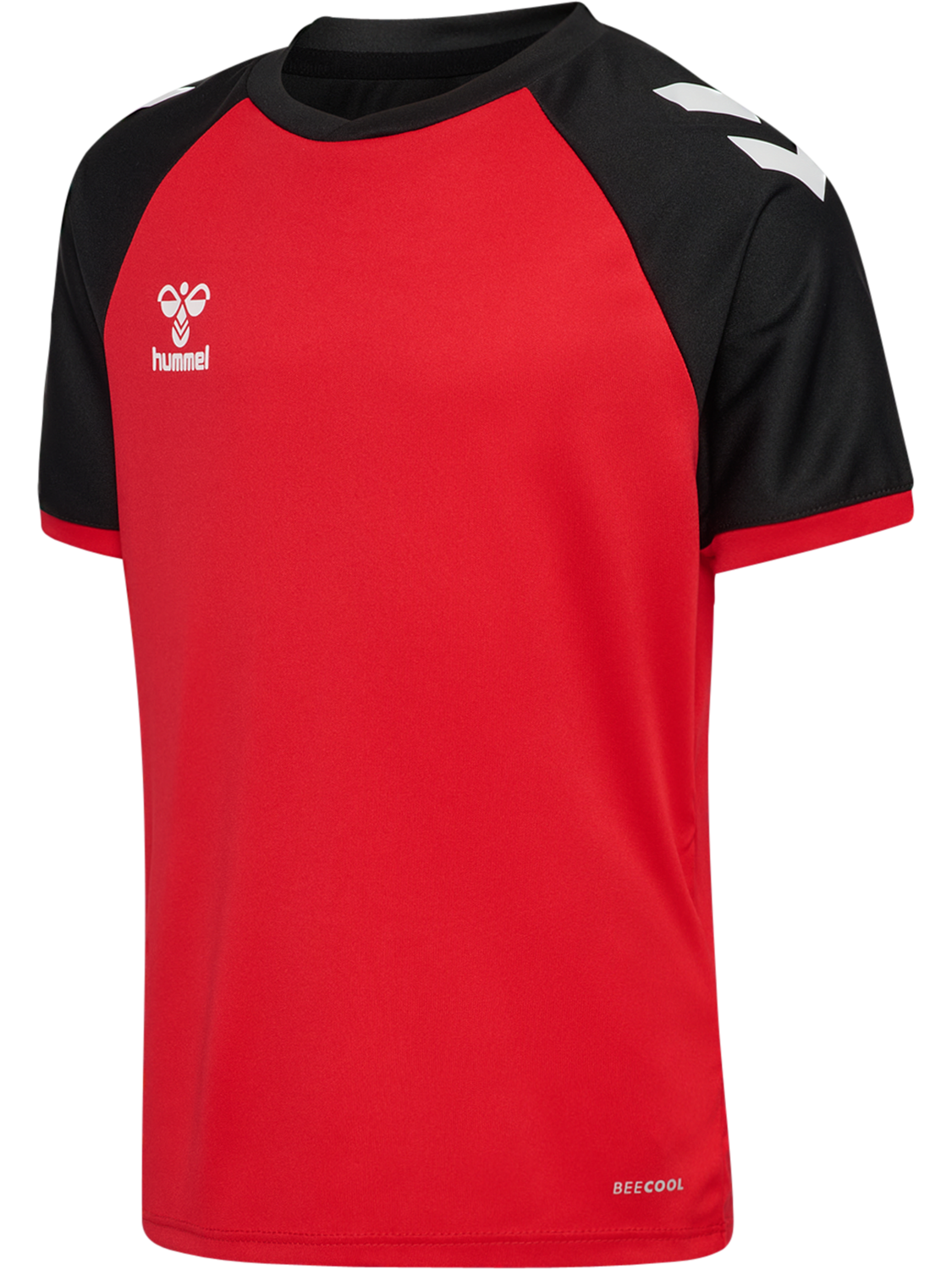 hmlMATCH LEAGUE JERSEY S/S KIDS, TRUE RED/BLACK, packshot