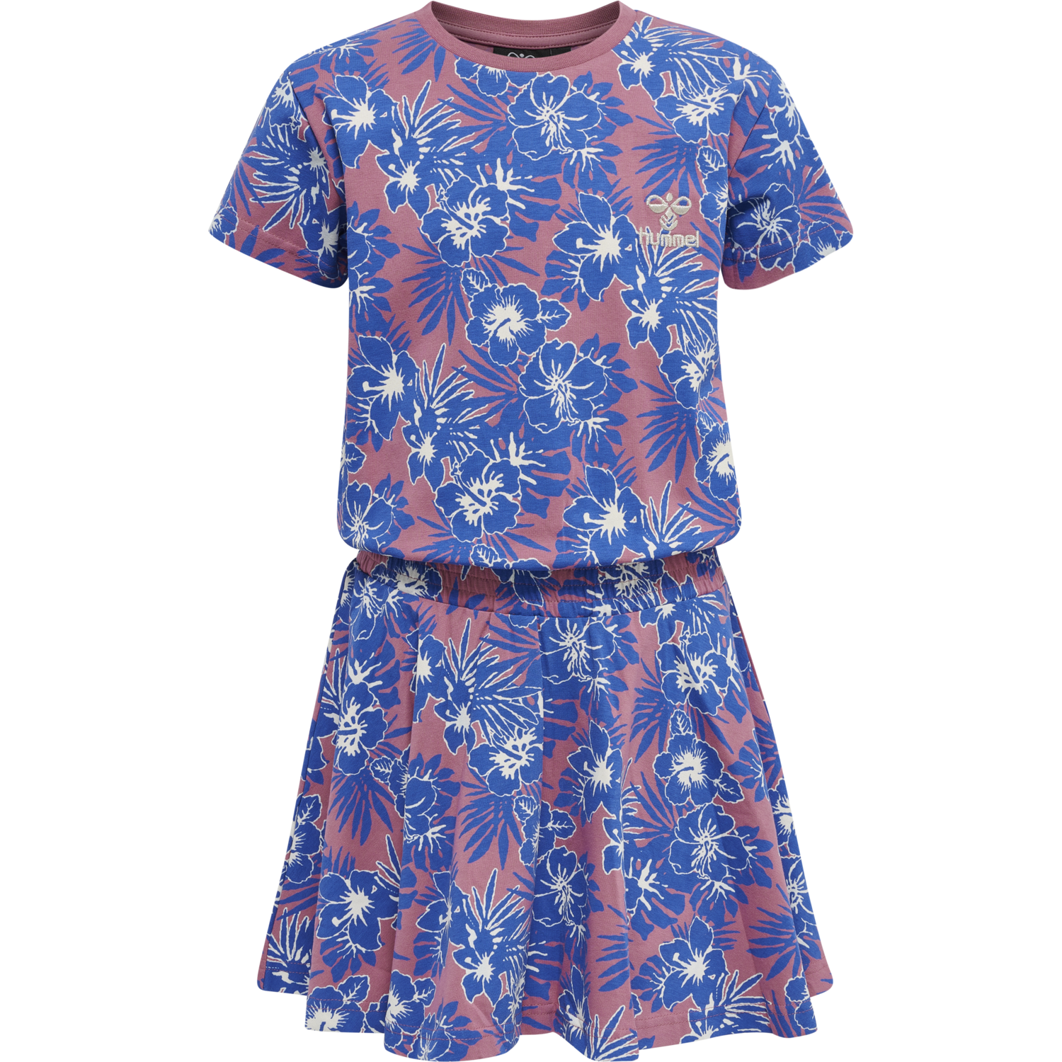 hmlFLOWER DRESS S/S, HEATHER ROSE, packshot