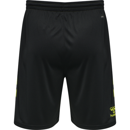 hmlCORE XK POLY SHORTS, BLACK/LIME POPSICLE hmlCORE XK POLY SHORTS, BLACK/LIME POPSICLE, packshot