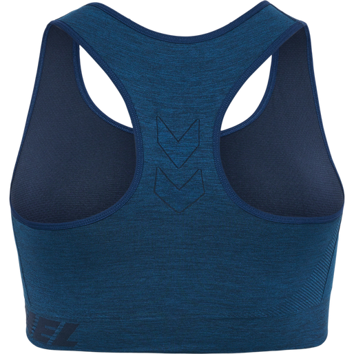hmlTE CURVE SEAMLESS SPORTS BRA, INSIGNIA BLUE MELANGE hmlTE CURVE SEAMLESS SPORTS BRA, INSIGNIA BLUE MELANGE, packshot