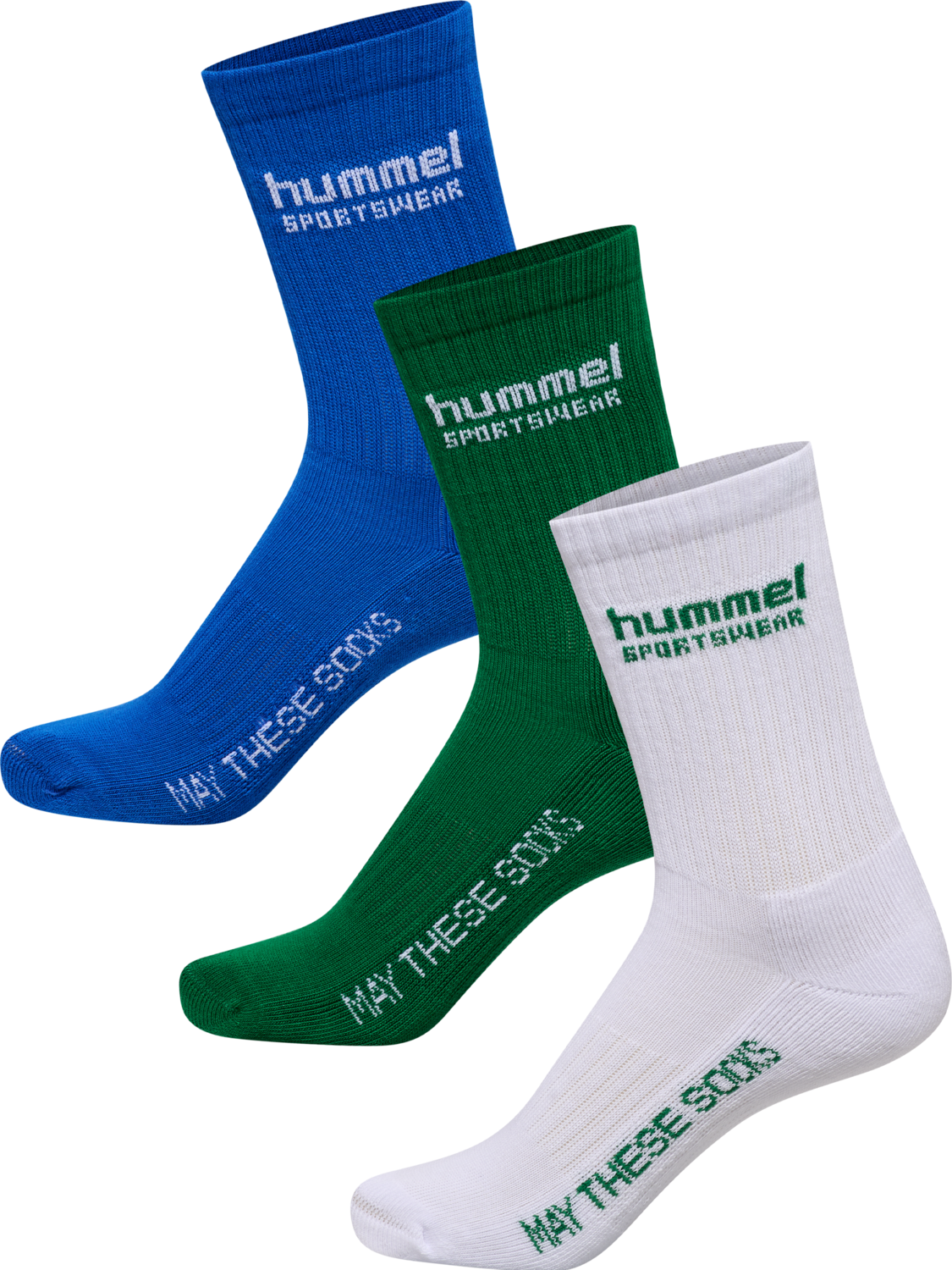 hml3-PACK SOCKS SPORTSWEAR, SKYDIVER/EDEN/WHITE, packshot