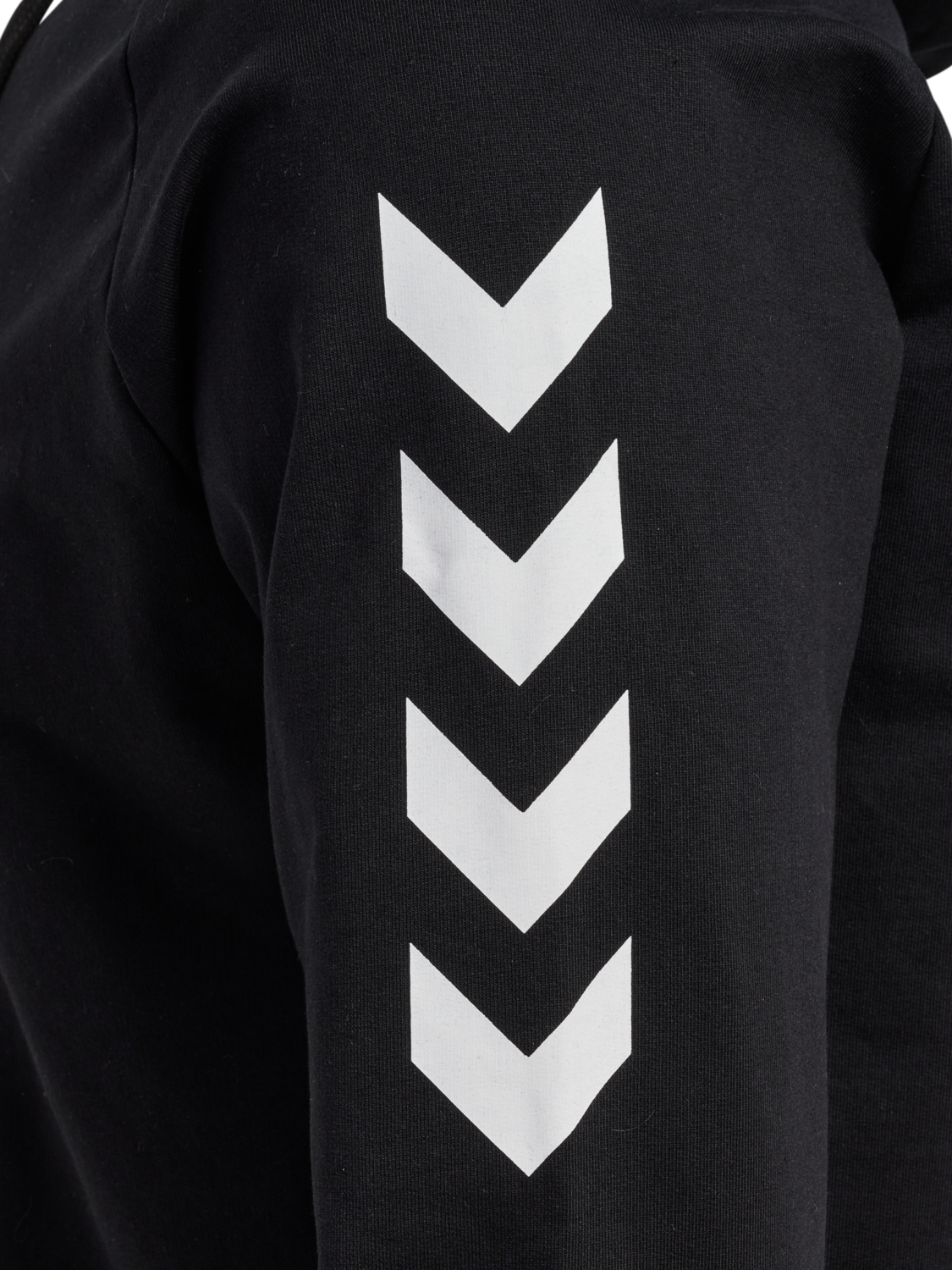 HMLGO COTTON HOODIE, BLACK, packshot