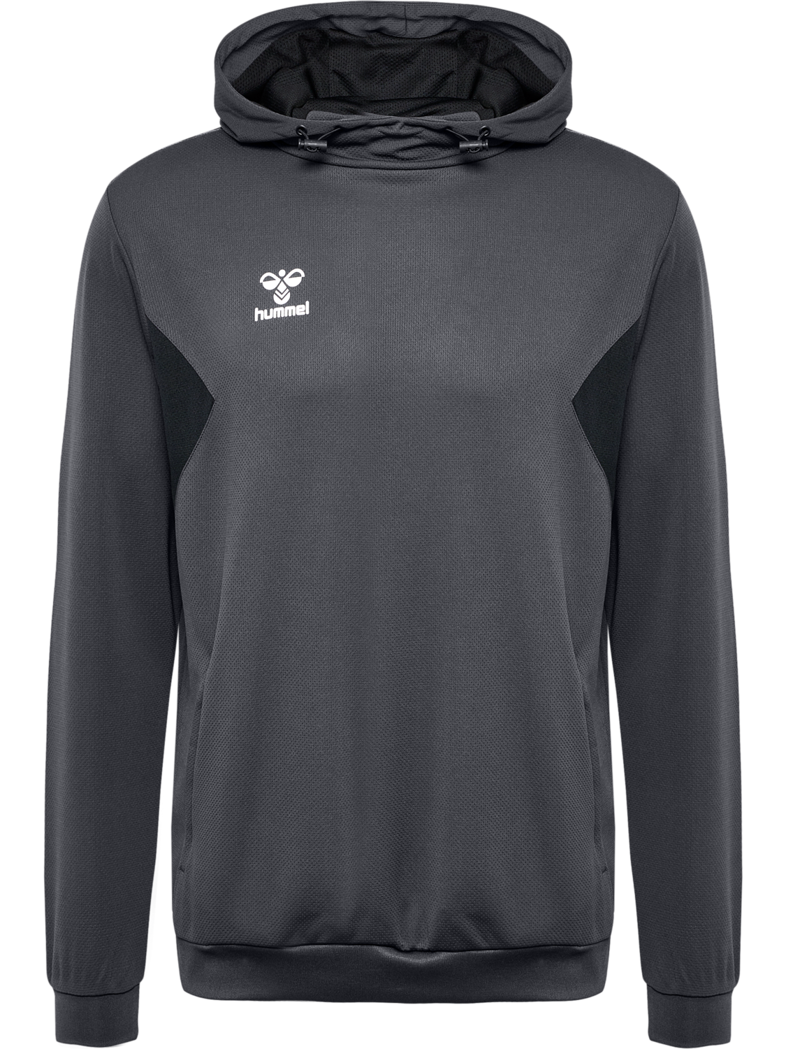 hmlAUTHENTIC PL HOODIE, ASPHALT, packshot