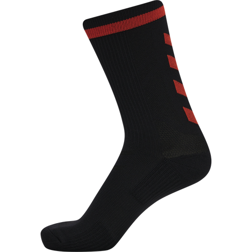 ELITE INDOOR SOCK LOW PA, BLACK/CHERRY TOMATO ELITE INDOOR SOCK LOW PA, BLACK/CHERRY TOMATO, packshot