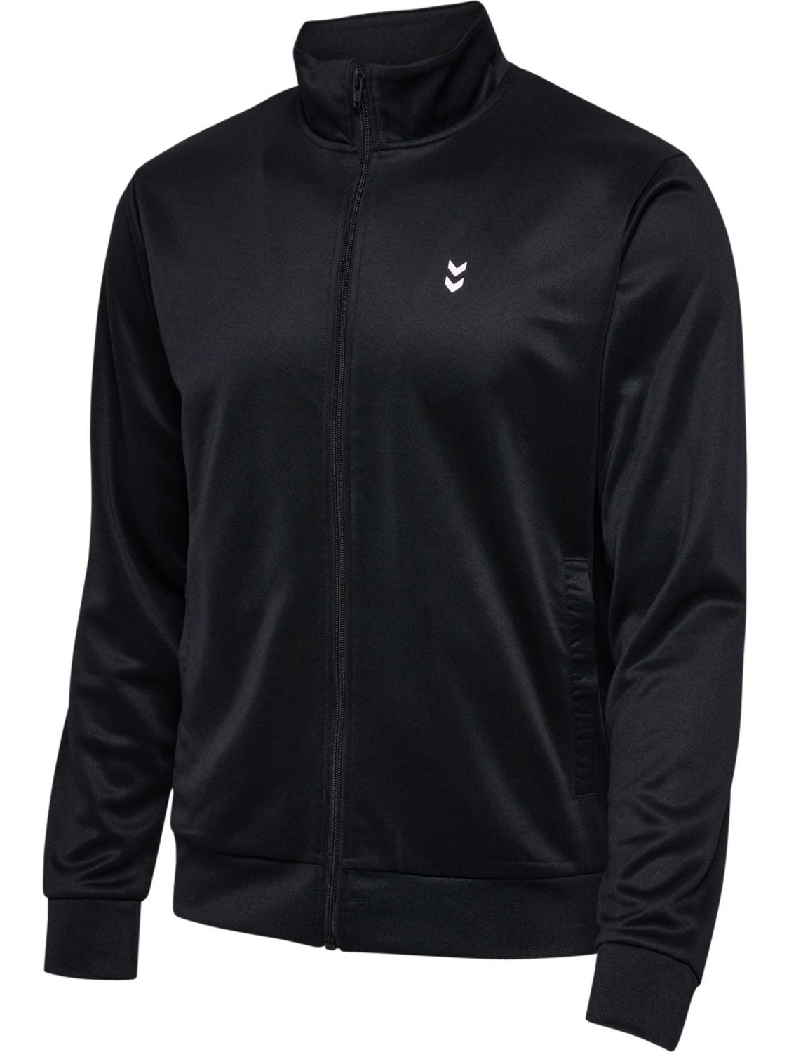 hmlPULSE TRACK JACKET, BLACK, packshot