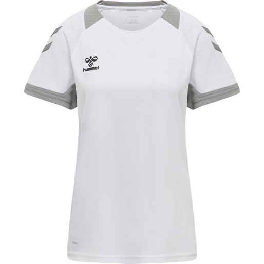 hmlLEAD WOMENS S/S POLY JERSEY, WHITE, packshot