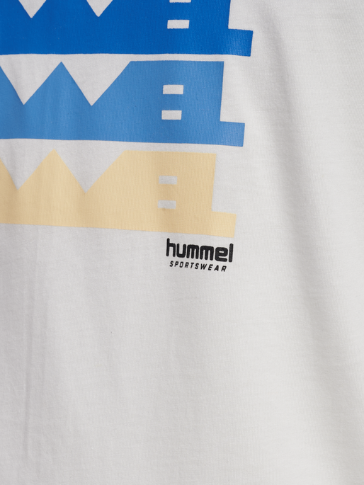 hmlREGULAR GRAPHIC TEE S/S, WHITE/BLUE hmlREGULAR GRAPHIC TEE S/S, WHITE/BLUE, packshot