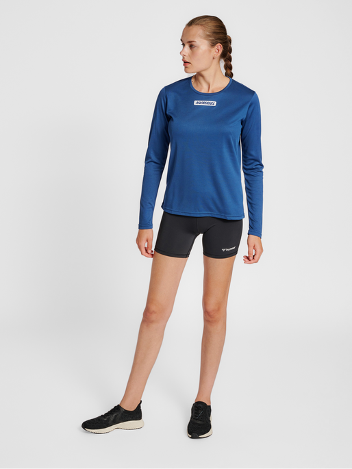 hmlTE TOLA T-SHIRT LS, INSIGNIA BLUE, model