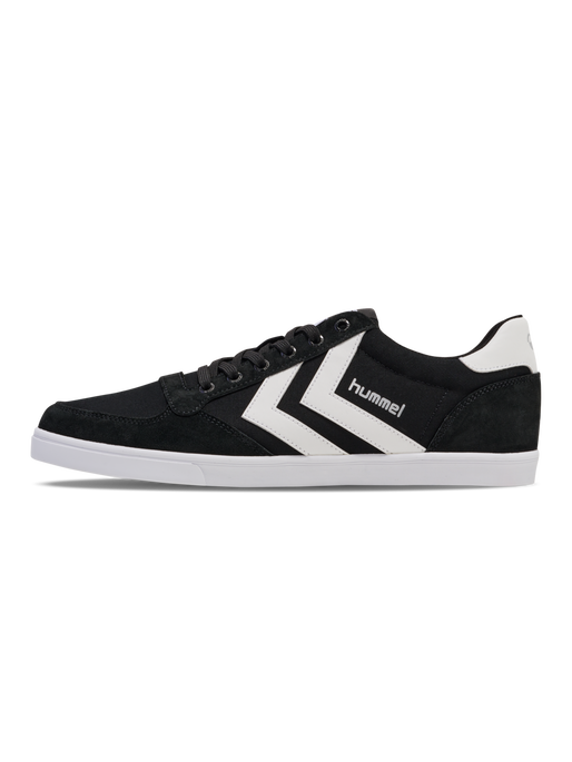 HUMMEL SLIMMER STADIL LOW, BLACK/ WHITE KH, packshot