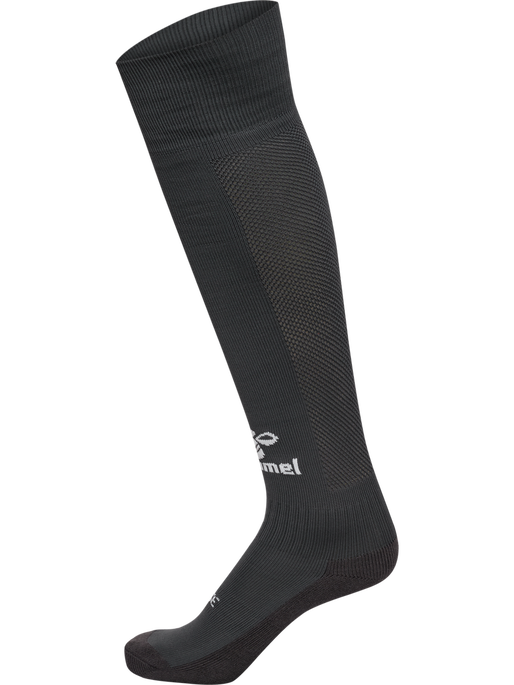 hmlESSENTIAL FOOTBALL SOCKS, ASPHALT/WHITE, packshot