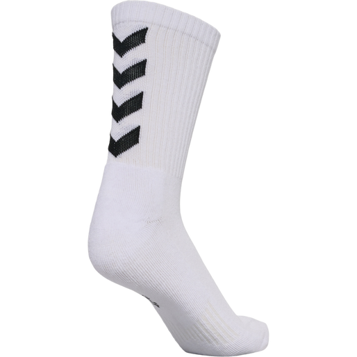 FUNDAMENTAL 3-PACK SOCK, WHITE, packshot