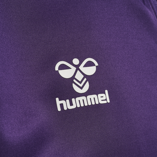 hmlCORE XK POLY ZIP SWEAT, ACAI/WHITE hmlCORE XK POLY ZIP SWEAT, ACAI/WHITE, packshot