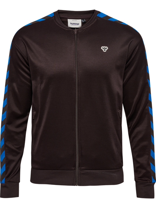 hmlARCHIVE REGULAR POLY ZIP JACKET, CHOCOLATE PLUM/CHOCOLATE PLUM, packshot