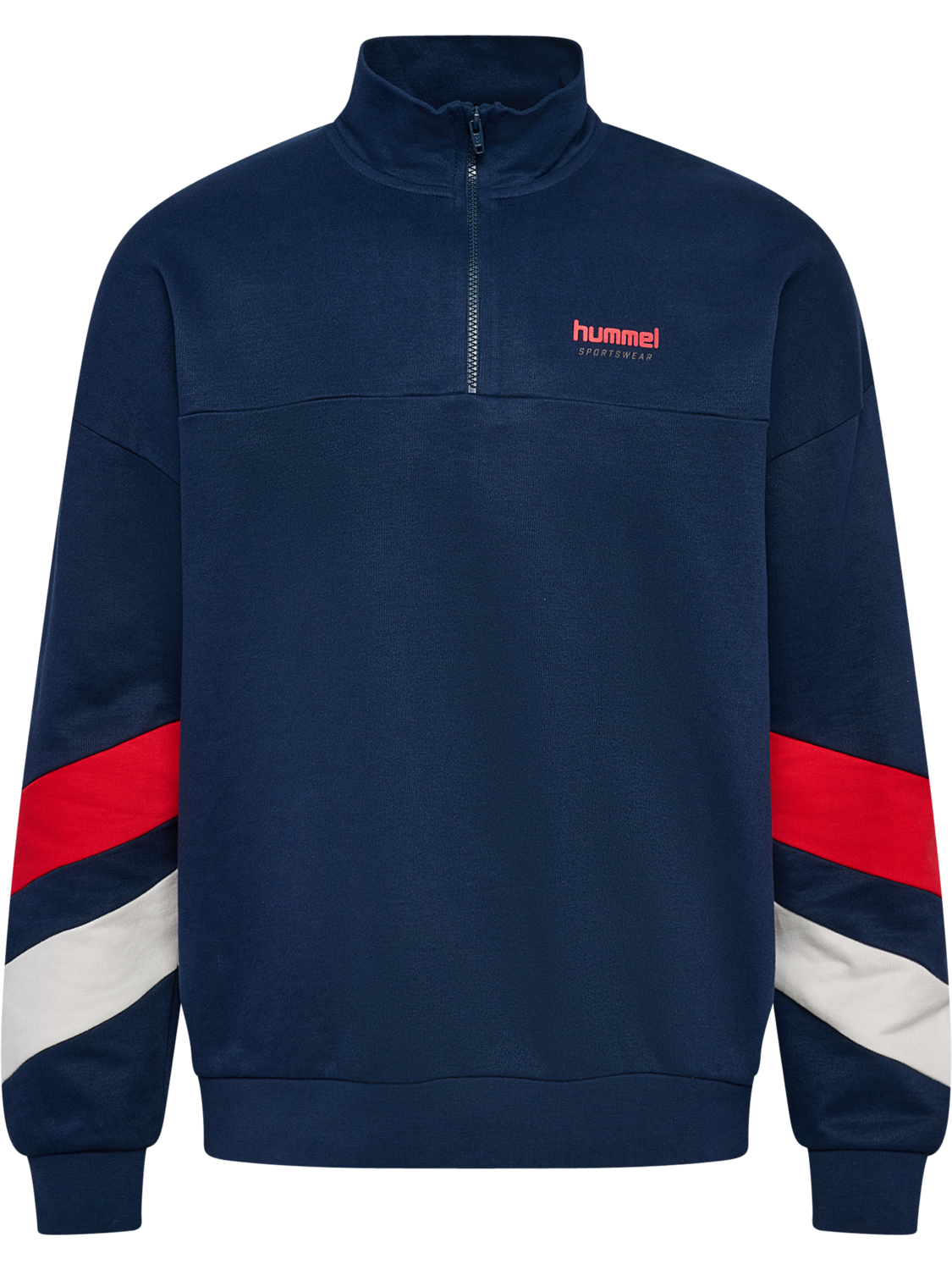 hmlOVERSIZED HALFZIP SPORTSWEAR, DRESS BLUES, packshot