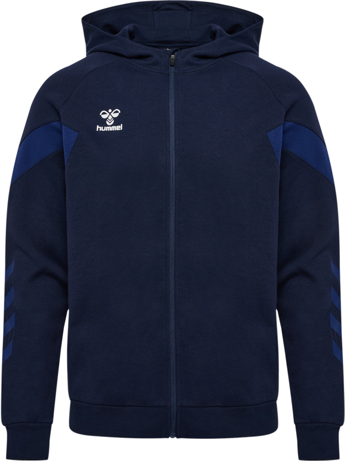 hmlTRAVEL ZIP HOODIE, MARINE, packshot
