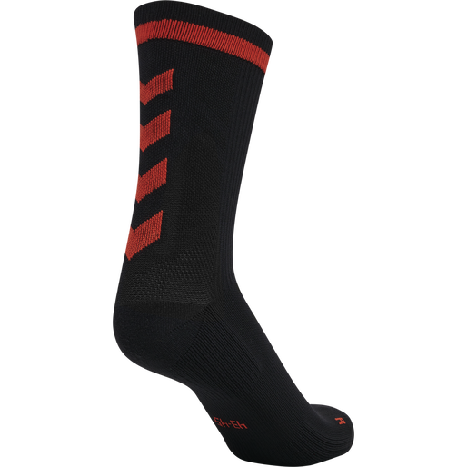 ELITE INDOOR SOCK LOW PA, BLACK/CHERRY TOMATO ELITE INDOOR SOCK LOW PA, BLACK/CHERRY TOMATO, packshot