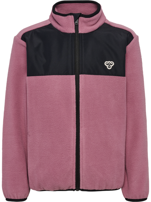 hmlJR FLEECE ZIP JACKET, DUSKY ORCHID, packshot
