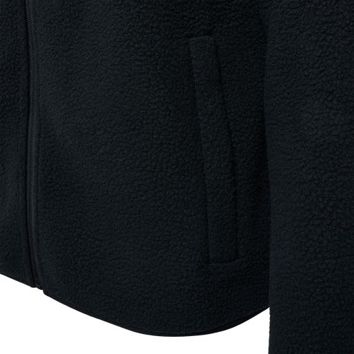 hmlLGC OLIVER FLEECE JACKET, BLACK, packshot