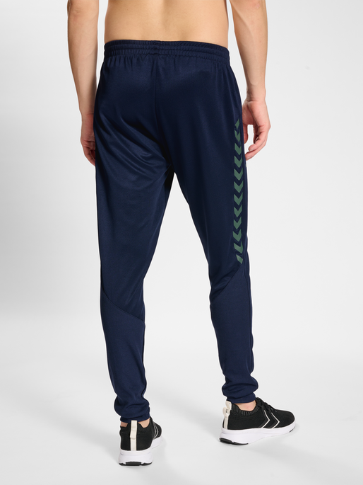 hmlSTALTIC TRAINING PANTS, MARINE/DUCK GREEN, model