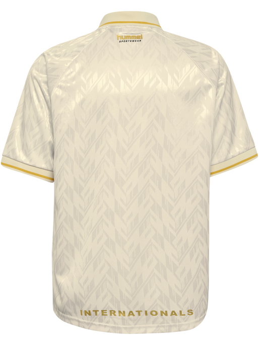 hmlLOOSE BAY SOCCER JERSEY S/S, BLANC DE BLANC, packshot