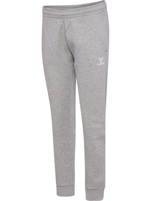 hmlMOVER COTTON CUFF PANTS WOMAN, GREY MELANGE, packshot