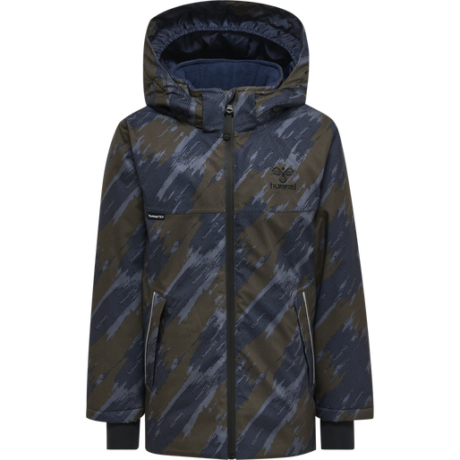 hmlLOGAN TEX JACKET, DARK OLIVE hmlLOGAN TEX JACKET, DARK OLIVE, packshot