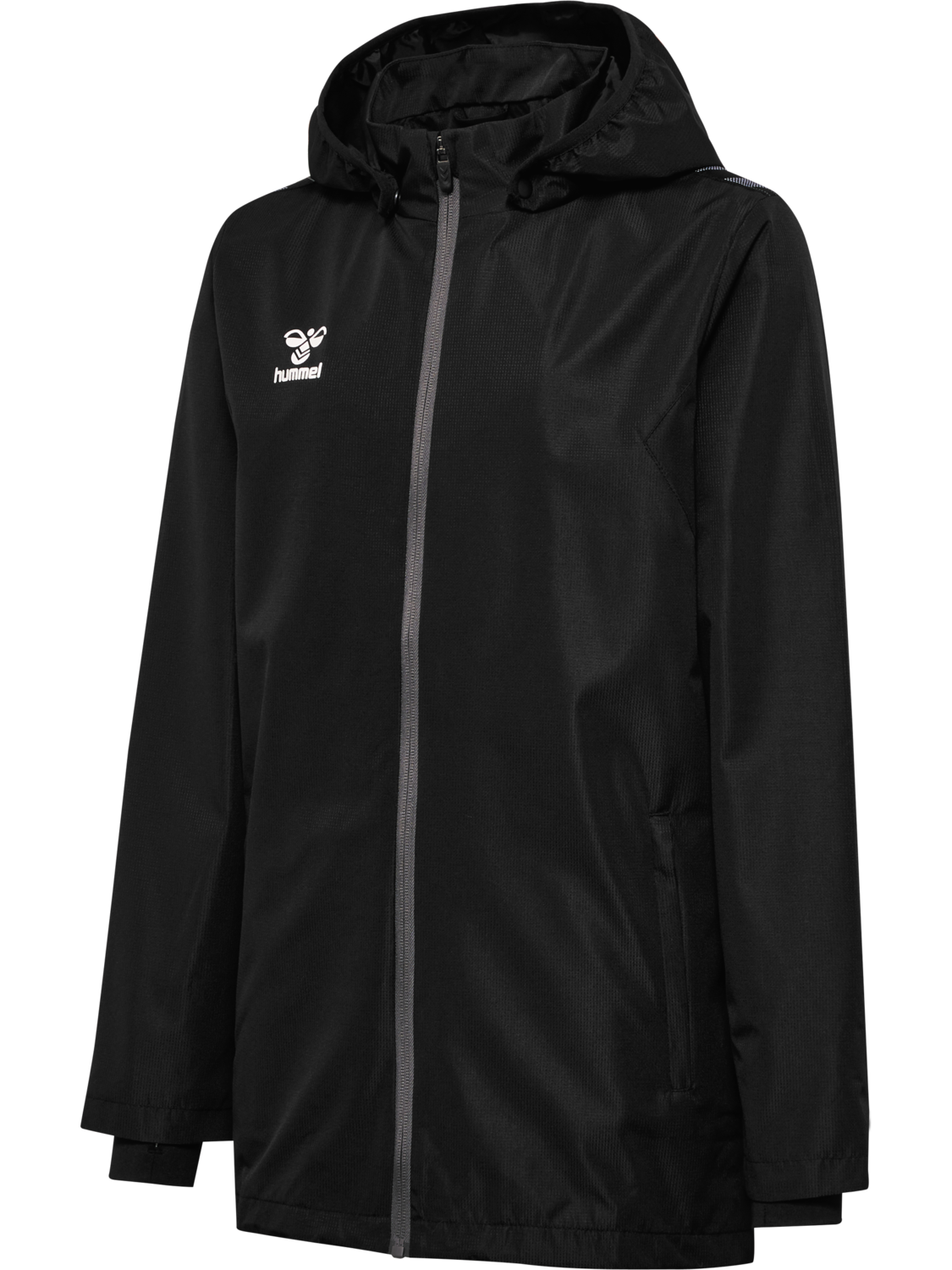 hmlAUTHENTIC ALL WEATHER JACKET KID, BLACK, packshot