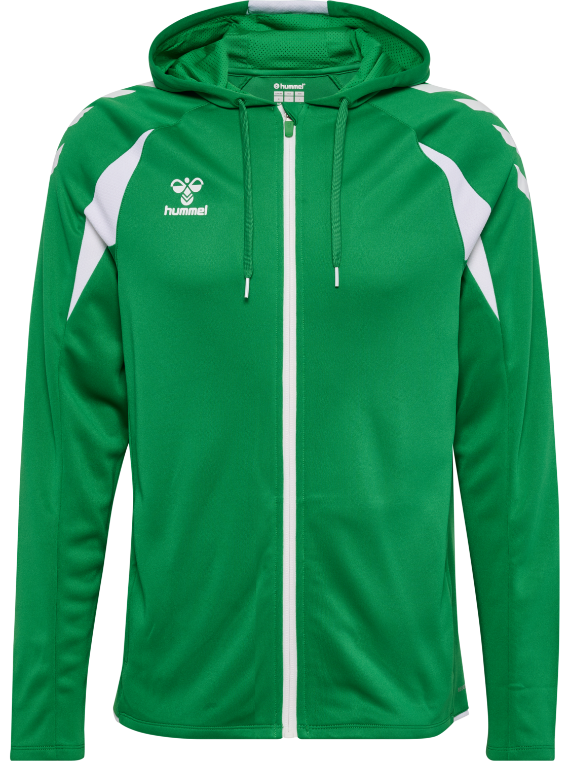 hmlCORE 2.0 ZIP HOODIE, JELLY BEAN/WHITE, packshot