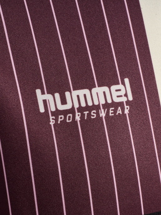 hmlLOOSE FB JERSEY S/S STRIPED, VINEYARD WINE, packshot