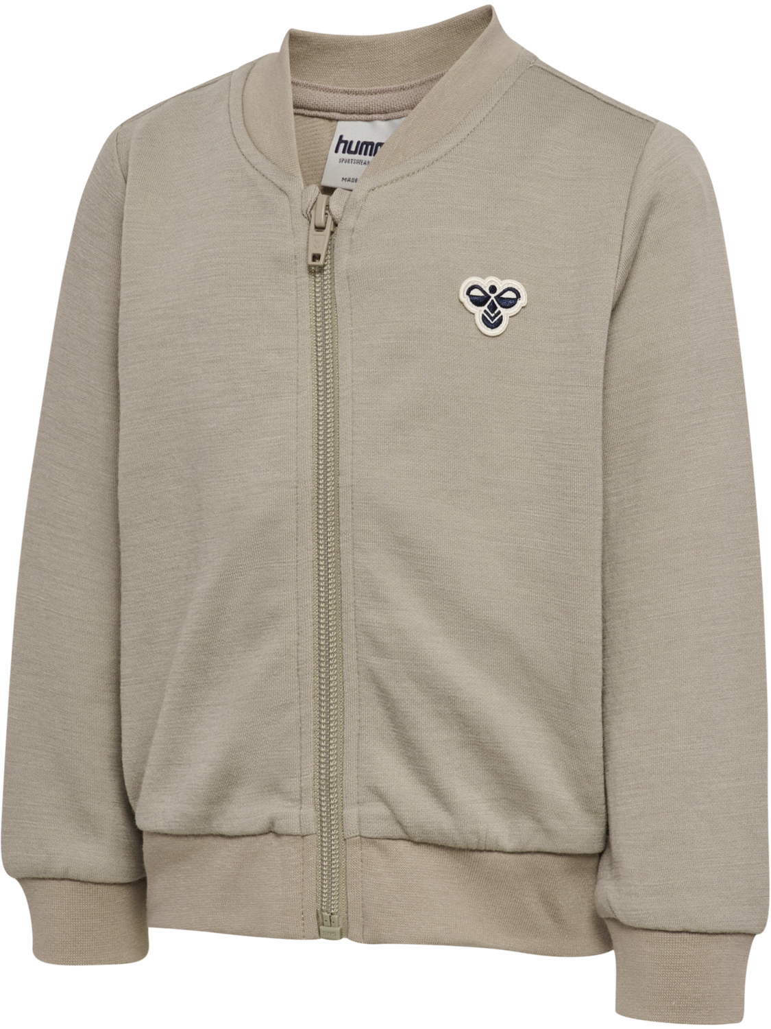 hmlMINI WOOL ZIP JACKET BEE, VINTAGE KHAKI, packshot