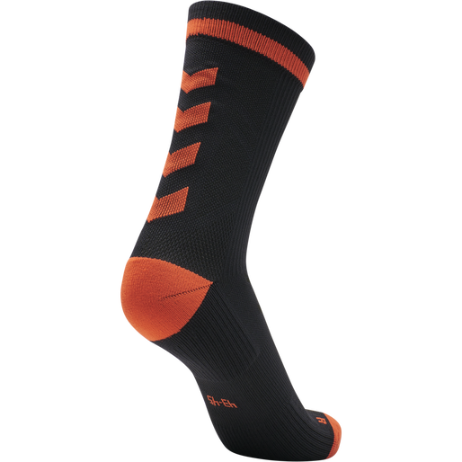ELITE INDOOR SOCK LOW PA, BLACK/FIESTA ELITE INDOOR SOCK LOW PA, BLACK/FIESTA, packshot