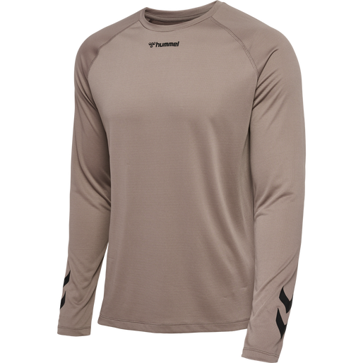 hmlMT BOW T-SHIRT L/S, DRIFTWOOD, packshot