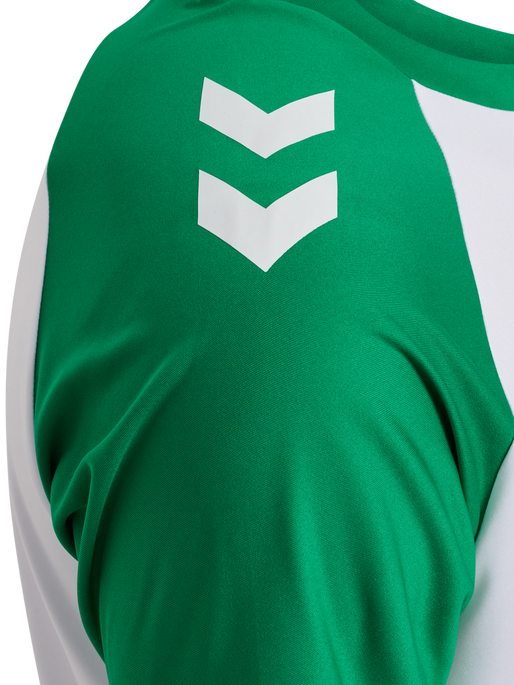 hmlMATCH LEAGUE JERSEY S/S, WHITE/JELLY BEAN, packshot