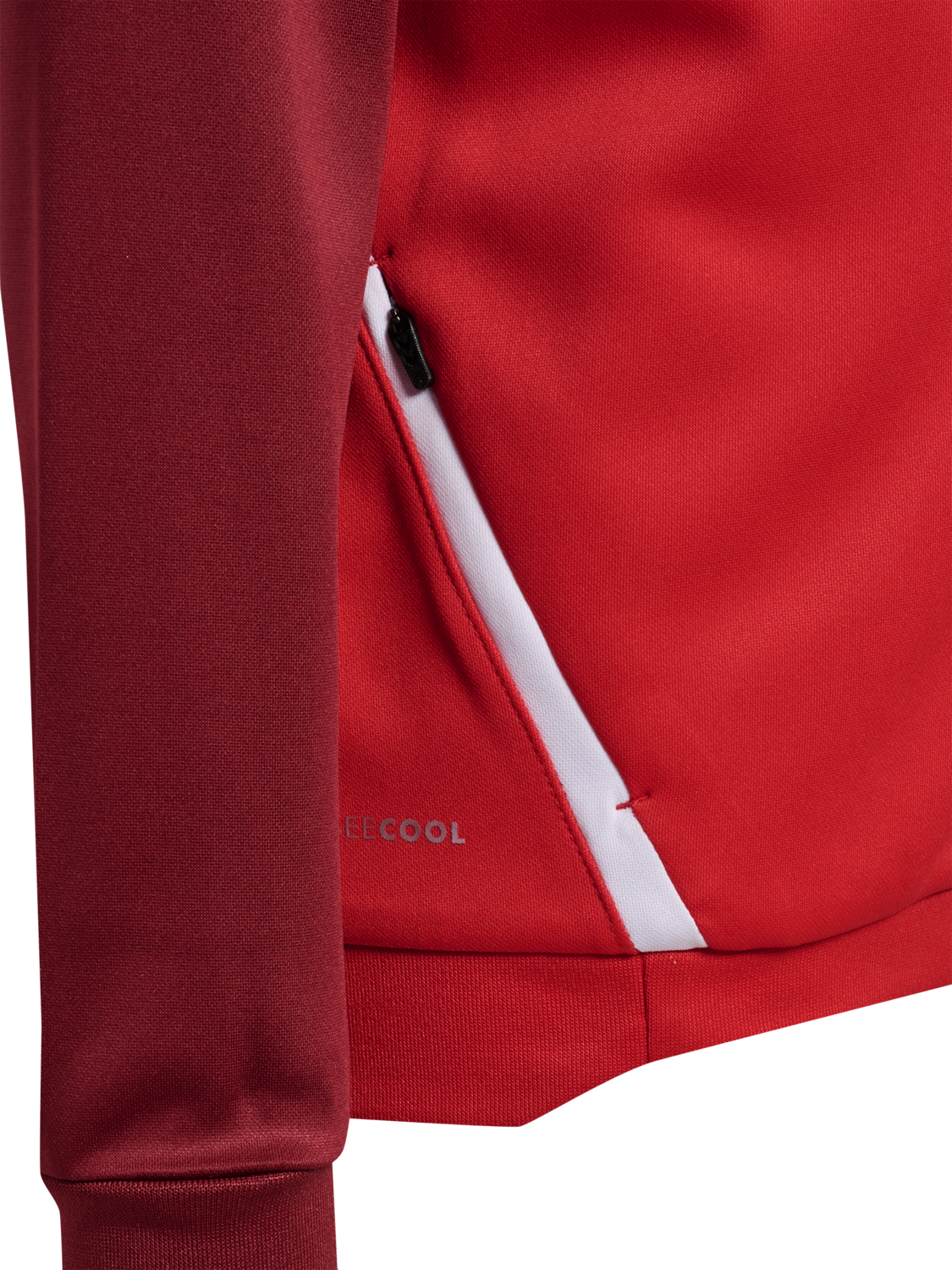 hmlLEAD 2.0 TRACK ZIP JACKET KIDS, TRUE RED/MAROON, packshot