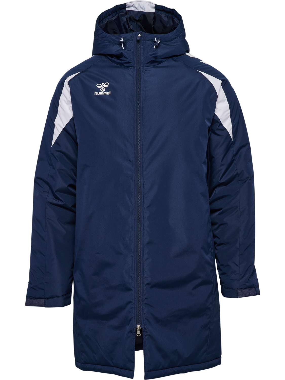 hmlCORE 2.0 BENCH JACKET, MARINE/WHITE, packshot