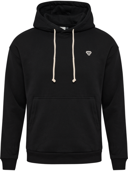 hmlLOOSE HOODIE BEE, BLACK, packshot