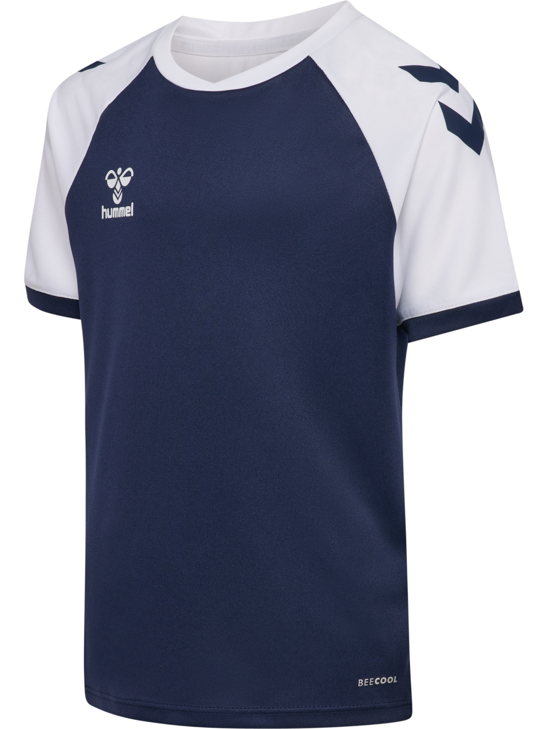 hmlMATCH LEAGUE JERSEY S/S KIDS, MARINE/WHITE, packshot