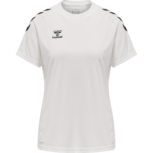hmlCORE XK CORE POLY TEE  S/S WOMAN, WHITE, packshot