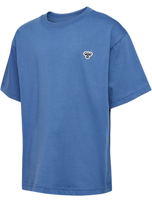 hmlJR LOOSE T-SHIRT S/S BEE, DUTCH BLUE, packshot