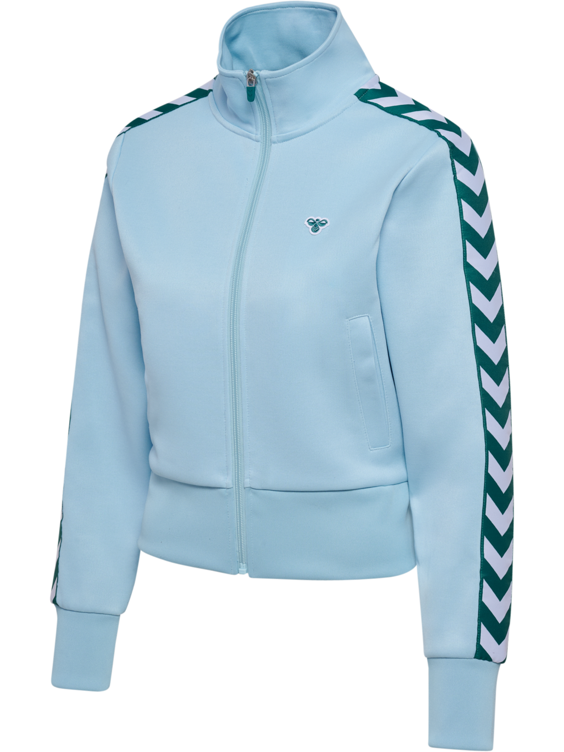 Short Logotape Trackjacket, LIGHT BLUE/TEAL, packshot