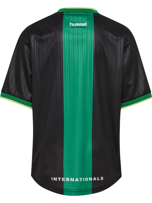 hmlJR LOOSE BALL  JERSEY S/S SET, BLACK, packshot