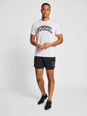 hmlIC BILL T-SHIRT, WHITE, model