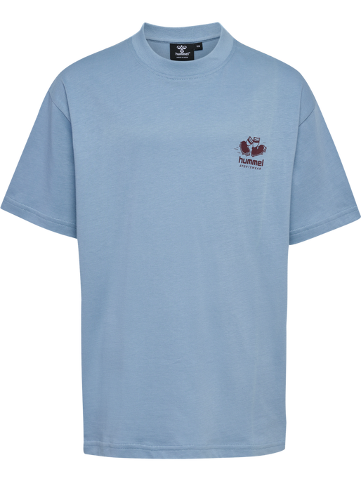 hmlLOOSE TEE S/S GRAPHIC JUNIOR, FADED DENIM hmlLOOSE TEE S/S GRAPHIC JUNIOR, FADED DENIM, packshot