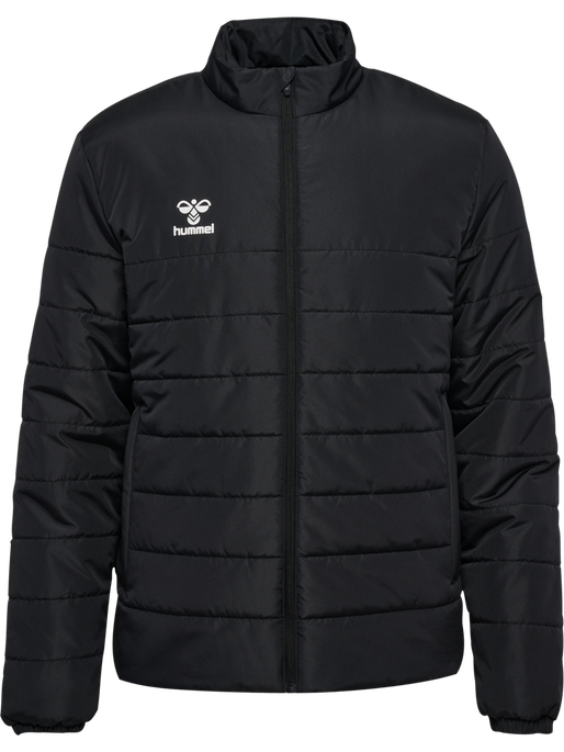 hmlESSENTIAL SHORT BENCH JKT, BLACK, packshot