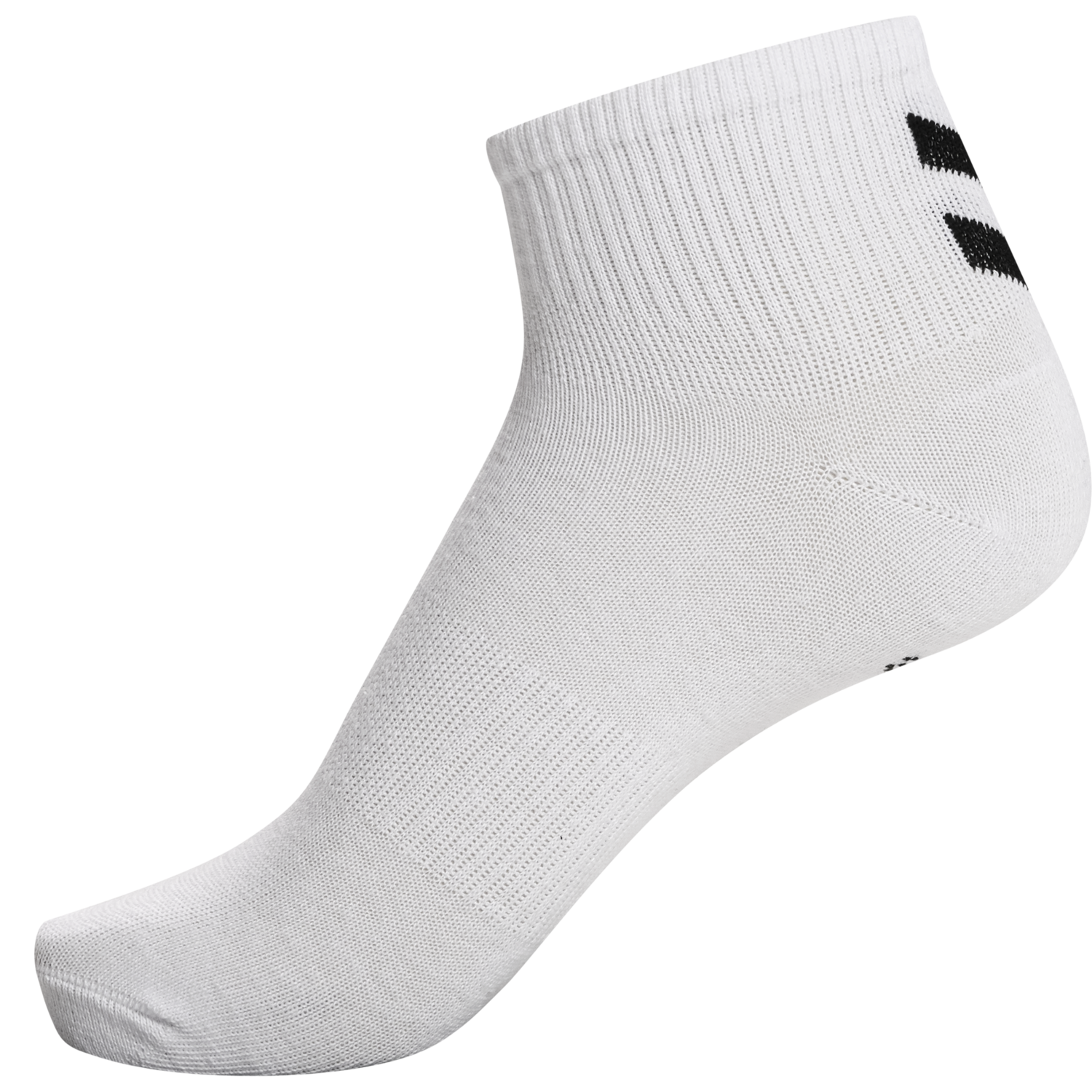 hmlCHEVRON 6-PACK  MID CUT SOCKS, WHITE/WHITE, packshot