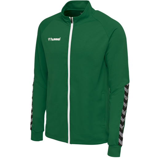 hmlAUTHENTIC POLY ZIP JACKET, EVERGREEN, packshot